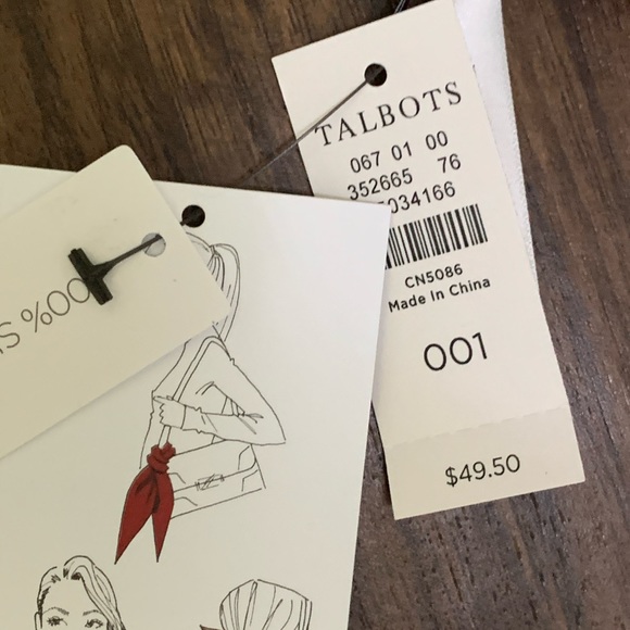 Talbots swirly bows Diamond scarf - Picture 14 of 16